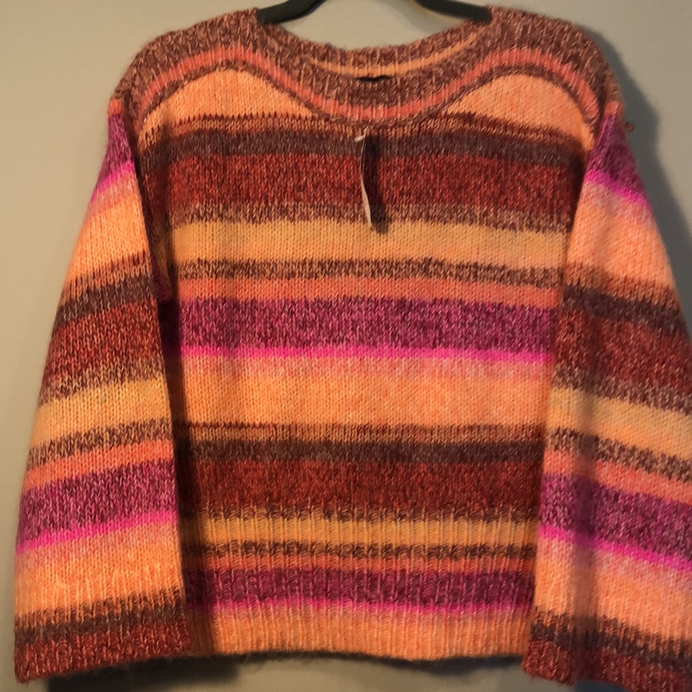 J.Crew Multi Bright Crewneck Knit Sweater NWT - Picture 5 of 10